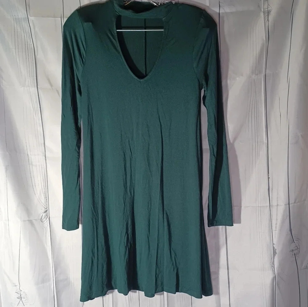 Express long sleeve swing dress